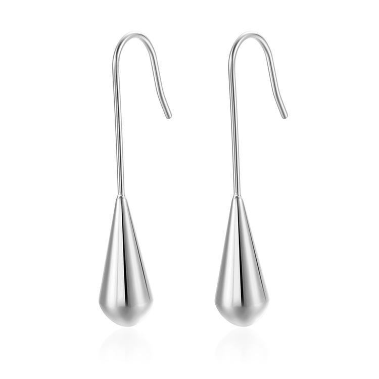 Boucles d'oreilles pendantes minimalistes haut de gamme en acier titane pour femmes