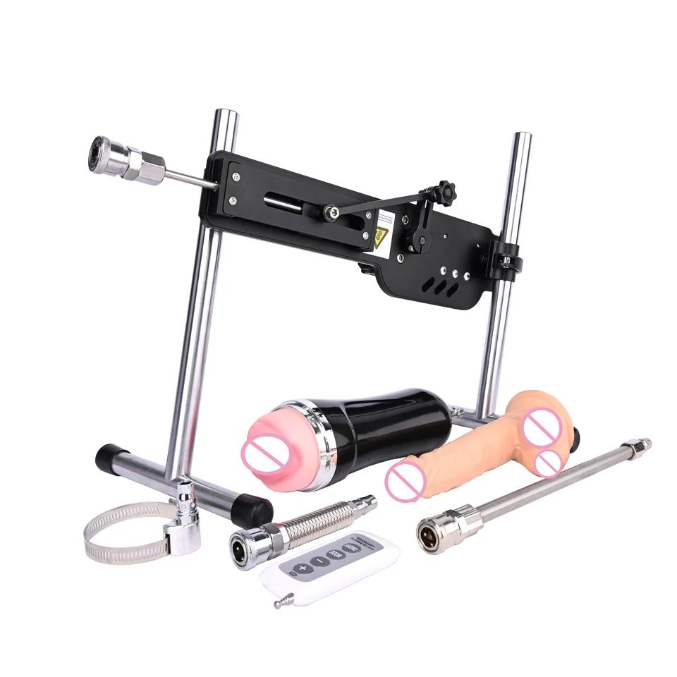 Sex Machine ROUGH BEAST Stille Automatisk Onani Maskin Med Stor Dildo for Kvinner Menn