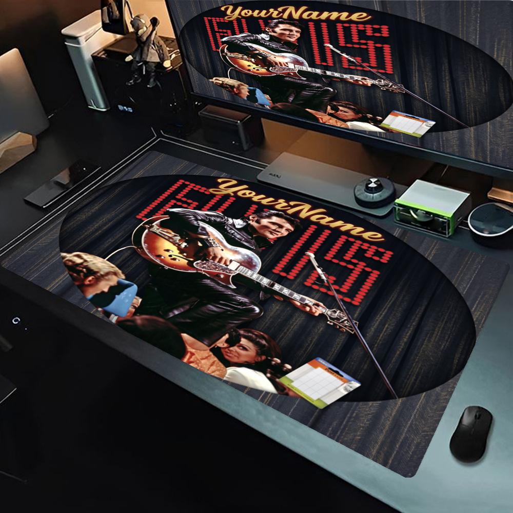 Elvis Personalized Text Mouse Pad Office Mouse Mats Office Mouse Mats Nonslip Rubber Bottom Perfect For Office Laptop Gaming Setup