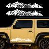 4x4 Off Road 2 Piece Set Stickers For Car Body Vinyl Waterproof Material Stickers For Car Styling Decor Self-adhesive Decals