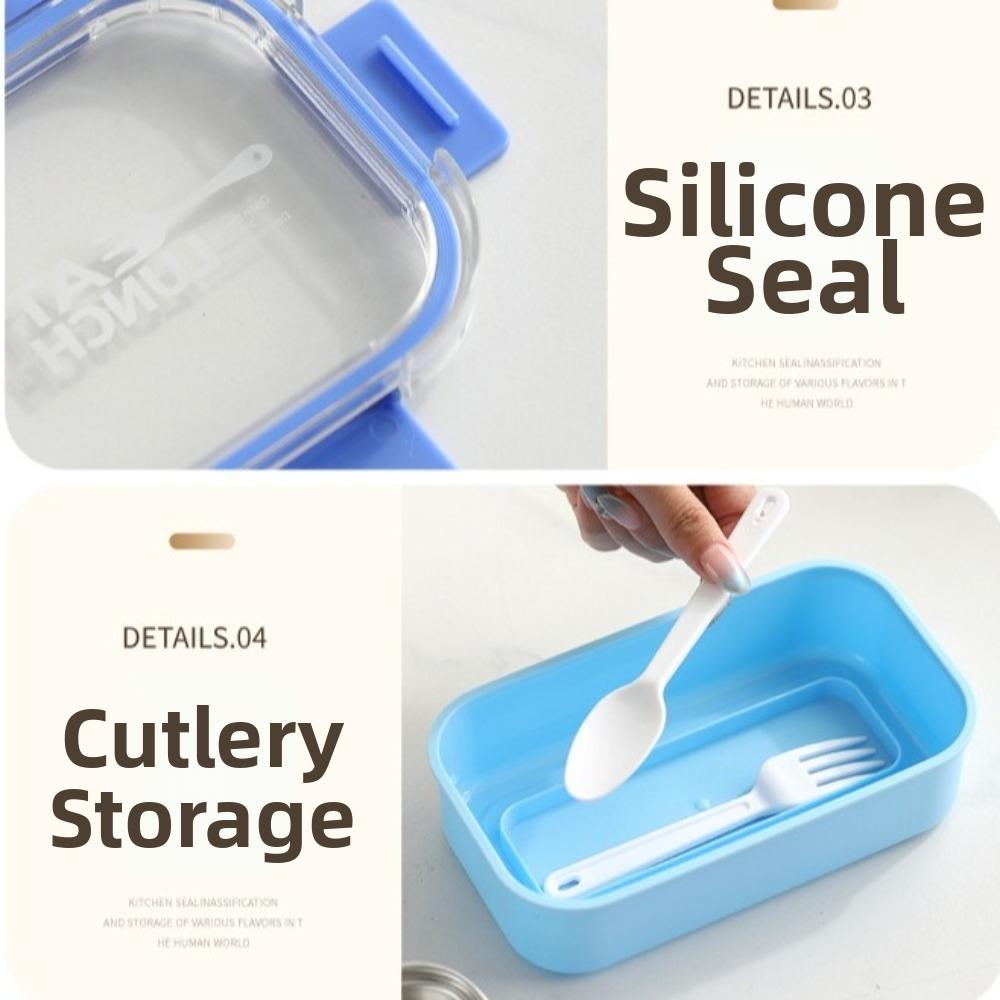 Thermal Insulation Divided Lunch Box 304 Stainless Steel Food Container Bento Box  For Meal Prep