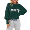 2025 Autumn/Winter Loose Christmas Round Neck Knit Sweater - European/American Style