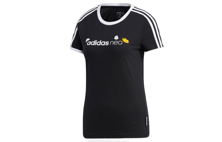 Adidas Neo Set in Sleeve T Shirt Women s Black GL7212 S