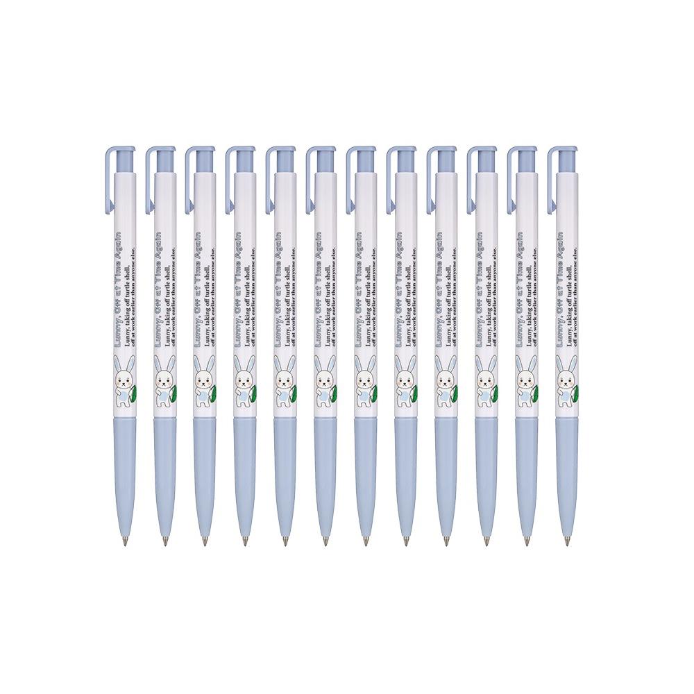 XENO Kuličkové pero Lunatic Lunny Slim 0,7 mm, tucet kusů, vyrobené v Koreji