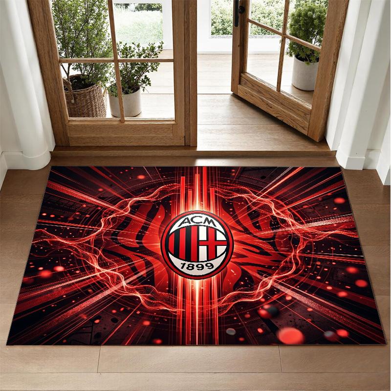 AC Milan Design Crystal Velvet Rug Soft Decorative Mat for Bedroom Entrance