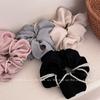 Elegant Pearl-wrapped Satin Large Intestine Hair Band, Elegant and Fashionable Headband, Hair Tie, Hair Flower and Hair Accessory