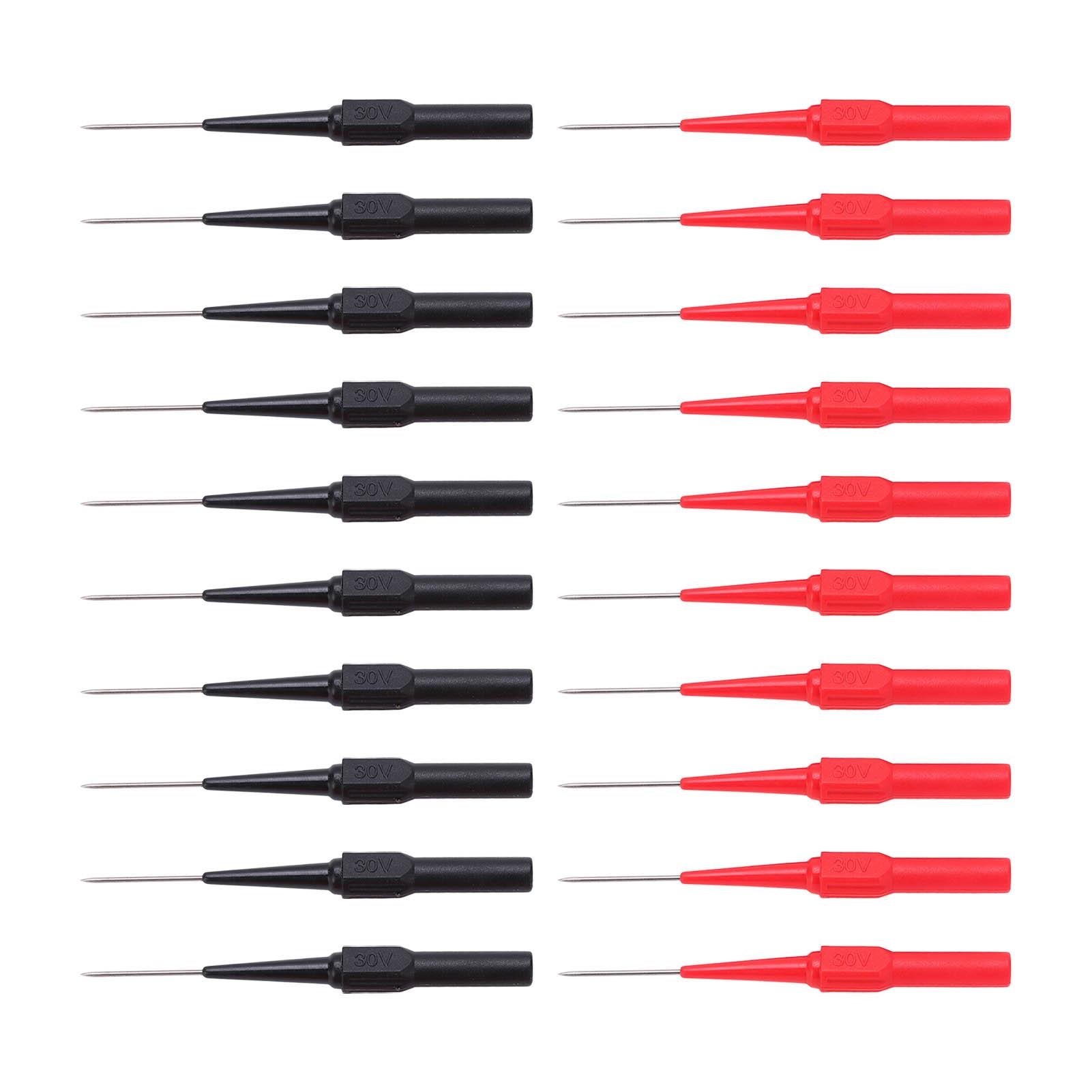 

10 пар 26.010 1,00 мм проникающих тестовых щупов 30 В переменного тока - 60 В постоянного тока 10 А для ремонта автомобилей