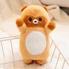 20cm Squeezed BB Sounding Cute Small Standing Animal Plush Toy Fox Raccoon Bear Soft Doll Companion Appeasing Gift