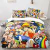 One Piece Bedding Set Anime Game Figure Luffy Printed Duvet Cover Sets Twin Queen King Single Size Boys Bedclothes Bed