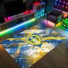 Leeds United Voetbal Ontwerp Kristal Fluweel Tapijt Gezellig Niet?Antislip Bedrukt Tapijt Voor Slaapkamer Woonkamer Entree