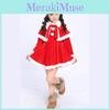 Premium Quality Velvet Kids Santa Claus Costume Red Christmas Outfit For Boys And Girls