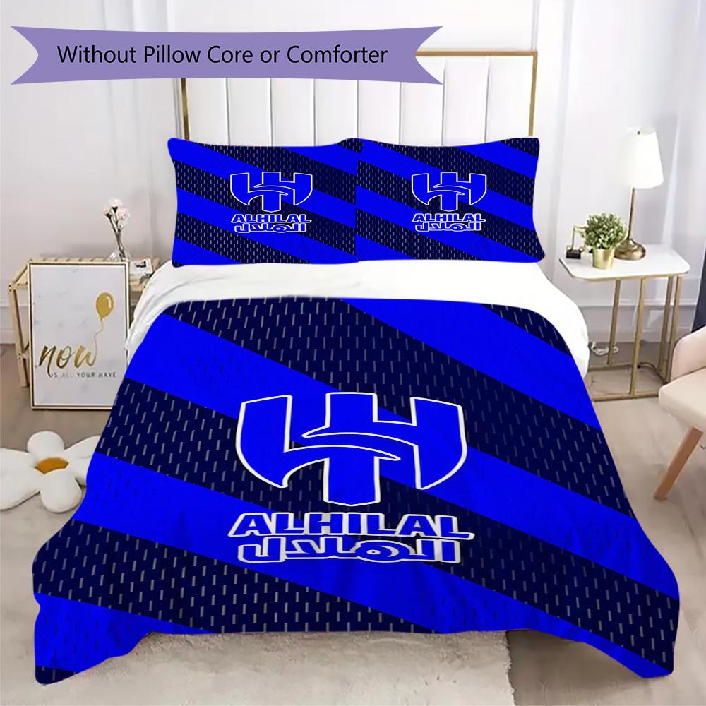 Roshn Saudi League football team Al Hilal SFC Neymar da Silva Santos Júnior Home Decoration Soft Bedding Down Pillowcase Duvet Cover (without core) K3