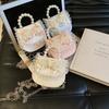 Sweet Pearl Princess Tote Bag Stylish Lace Bow Design For Kids With Breathable Material