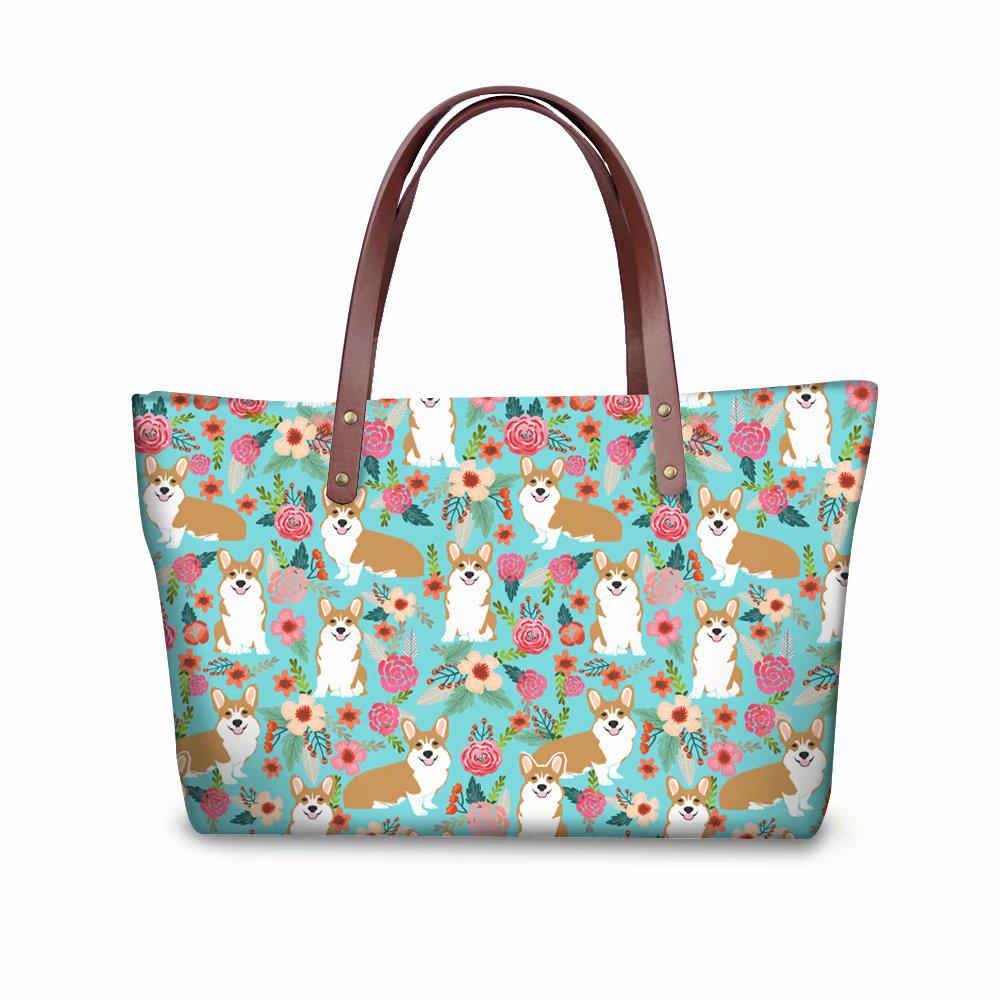 Pug Dog Womens Tote Bags Canvas Shoulder Bag Casual Handbags