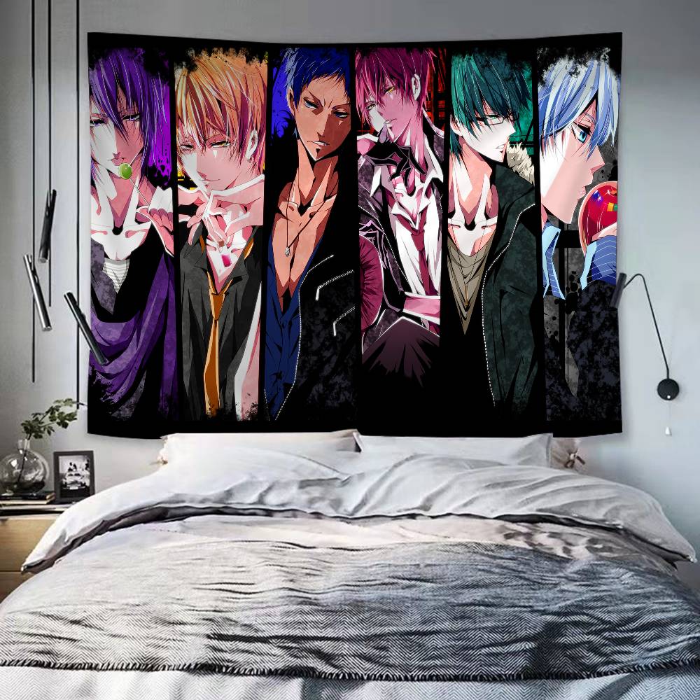 Kuroko No Basket Cartoon Tapestry Hippie Flower Wall Carpets Dorm Decor Art Home Decor