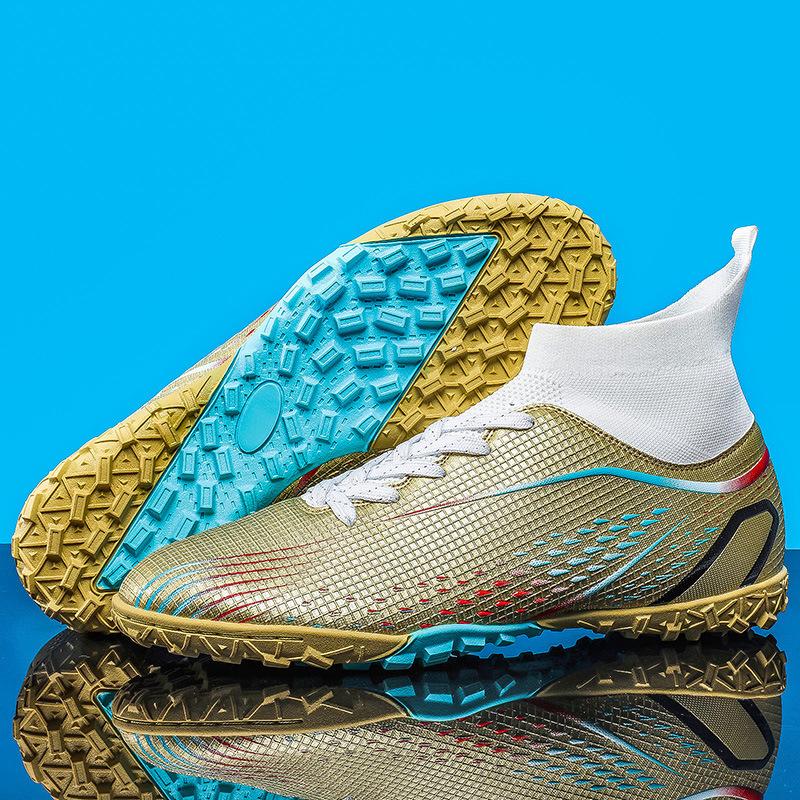 Professional Long Nail Broken Nail Football Shoes High-top Student Competition Training Sports Shoes One Piece 2025