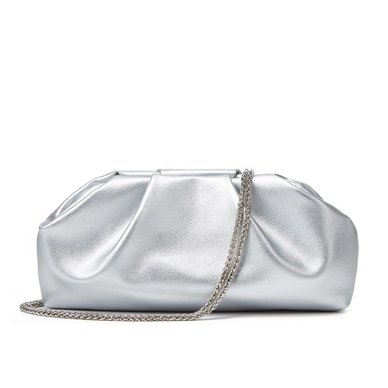 Folded Cloud Bag Women's Fashion Portable Small Square Bag Chain Messenger Bag