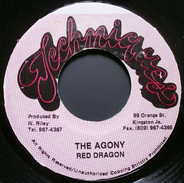 

7inch Record RED DRAGON - The Agony none Techniques Jamaica Reggae, Ska & Dub Used
