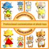 Customized Cute Cartoon Shark Cat Kawaii Super Soft Organic Cotton Plush Toy Pendant PP Cotton Mesh Source Dream Stress Relief