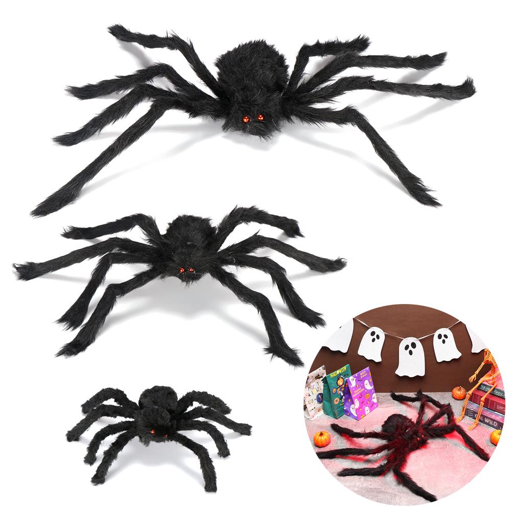 Horror Atmosphere Party Supplies Bar Ornament Halloween Decoration Haunted House Black Plush Spider