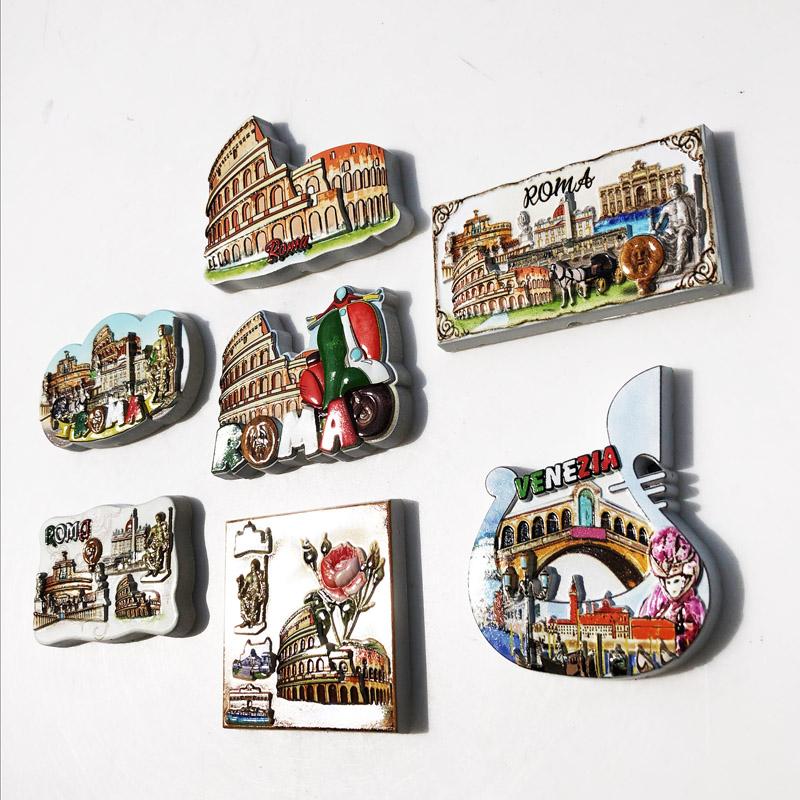 Italy Rome Colosseum Travelling Souvenirs Fridge Magnets Message Board Magnetic Stickers Christmas Gifts Home Decoration