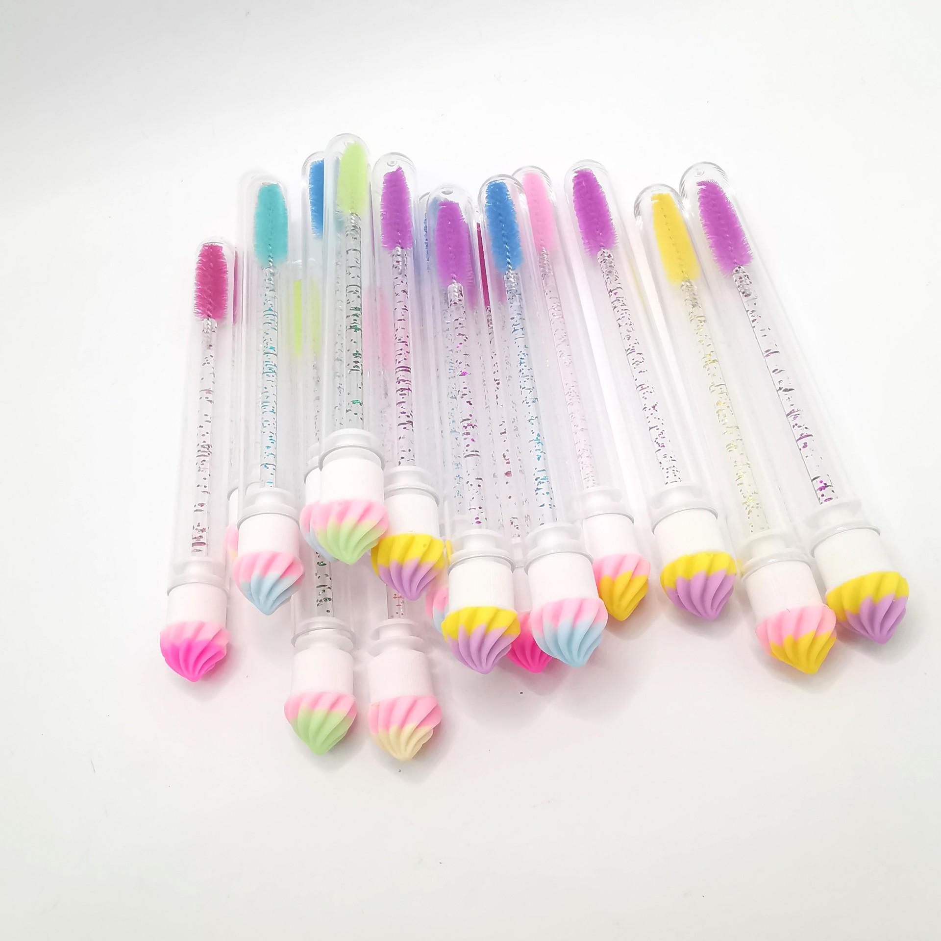 

Туба для мороженого Кисть для ресниц - Мультяшный стиль, Портативная, Прозрачная пластиковая пробирка