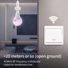 Smart Bluetooth & 433MHz E27 Bulb Lights with Remote Control RF Lamp Holder TUYA Wireless Wall Light Switch AC 220V Lamp Socket