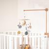 Wooden Arched Crib Mobile Arm & Mosquito Net Hanger - Newborn Soothing Accessory
