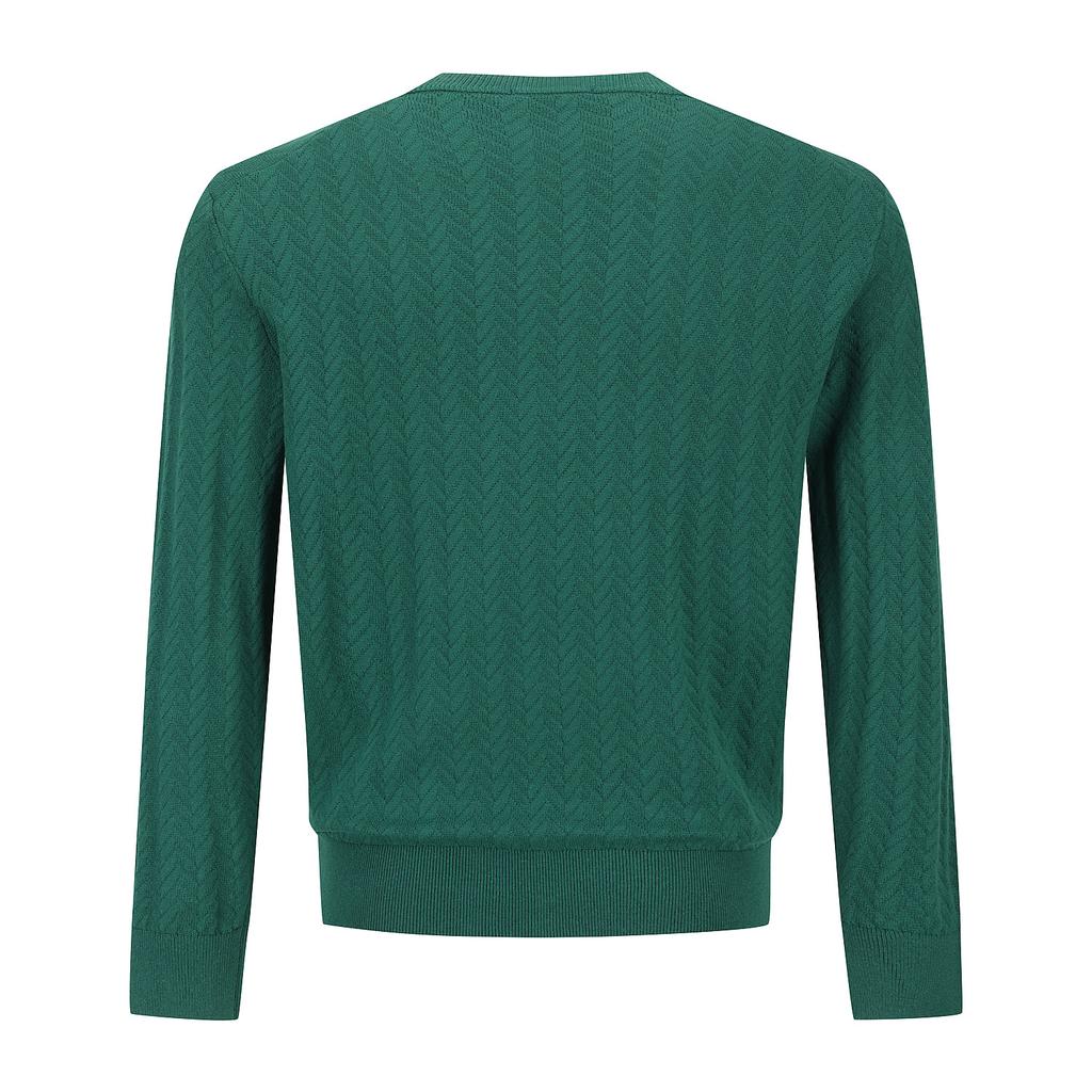 FERRAROMILANO Chevron Round Knit Green (Am0Gtsr10122)