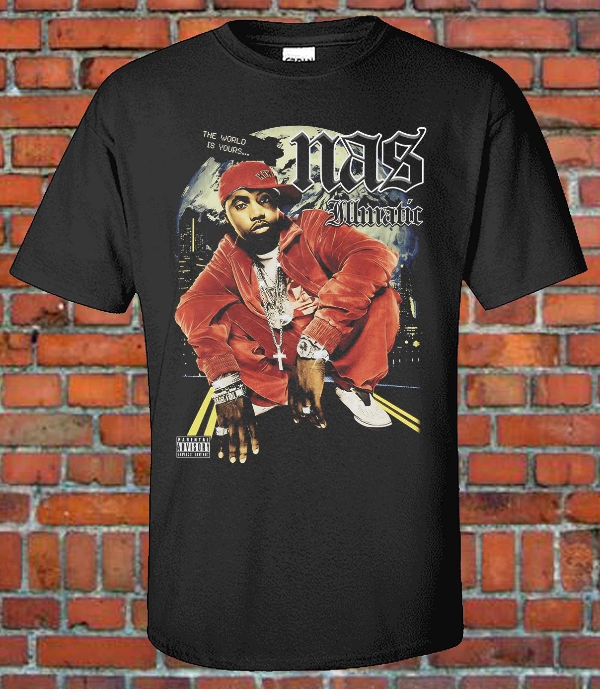 Nas Bootleg Tee Graphic T-Shirt M