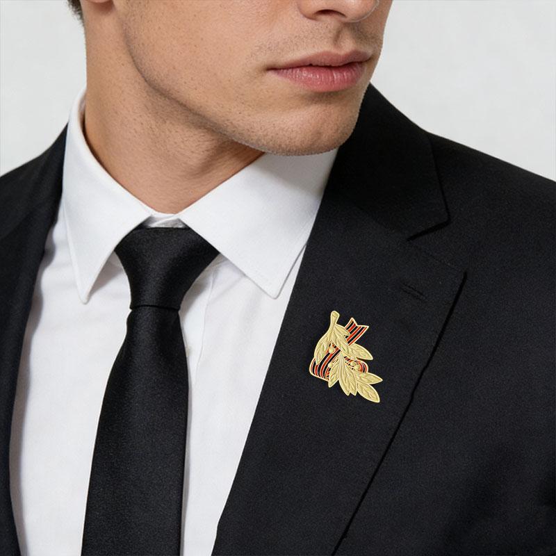 1Pc Zinc Alloy Versatile Backpack Pin Retro Metal Brooch Russian Cloth Decoration Brooch Russian-style