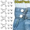 5/1Set Extender Button Adjustable Waist Buckle Set Jean Button Pins Perfect Fit Instant for Tighten Waist Jeans No Sewing Button