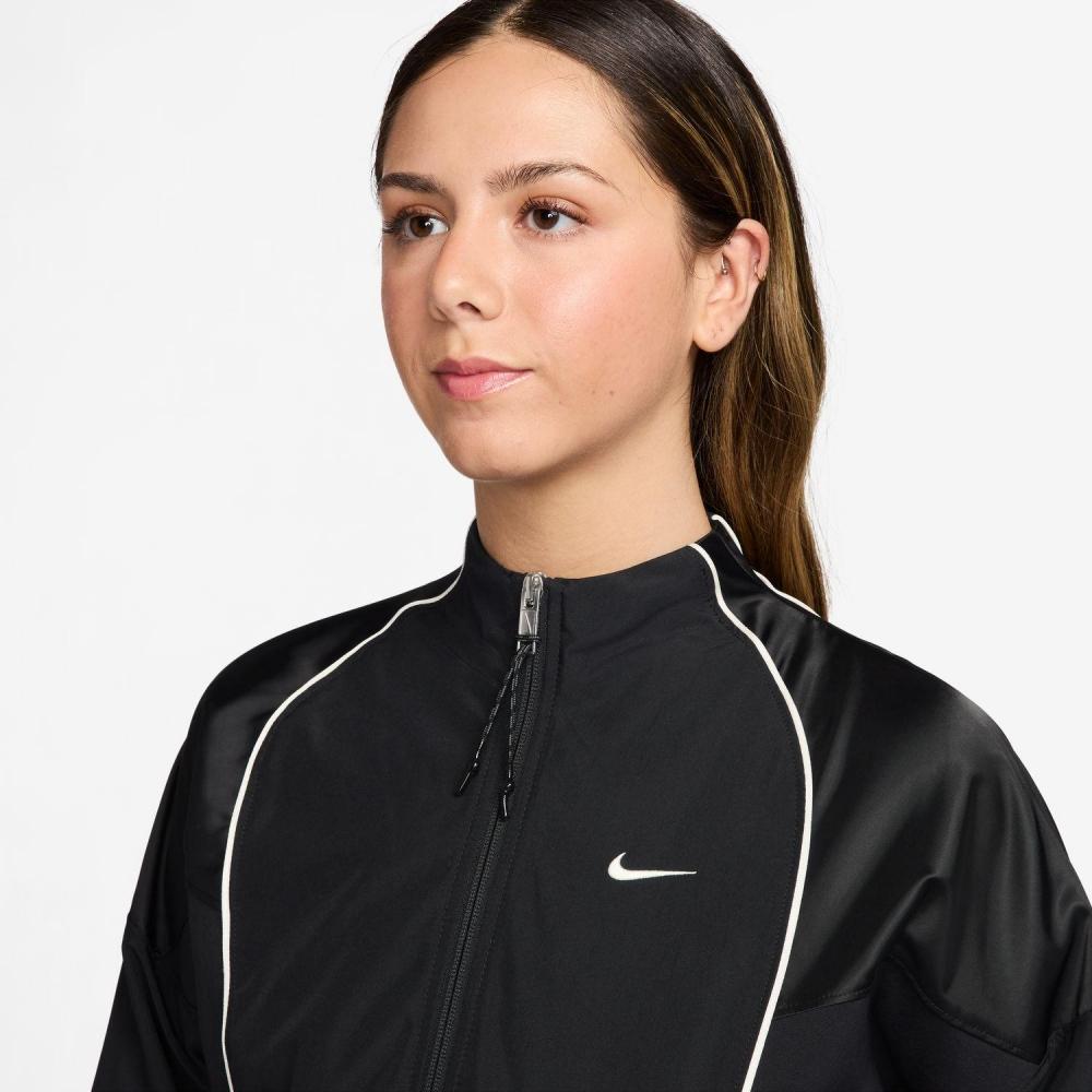 Nike W Shrunken Trk Jkt Mod If0217 010black Sail