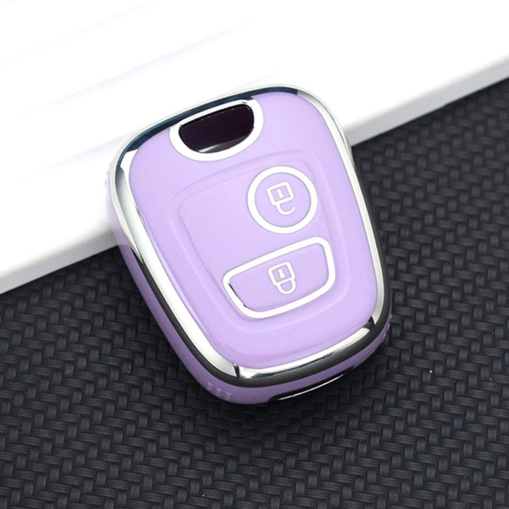 TPU Key Case Cover for Citroen C1 C4 For Peugeot 106 107 206 207 306 307 Car Accessories