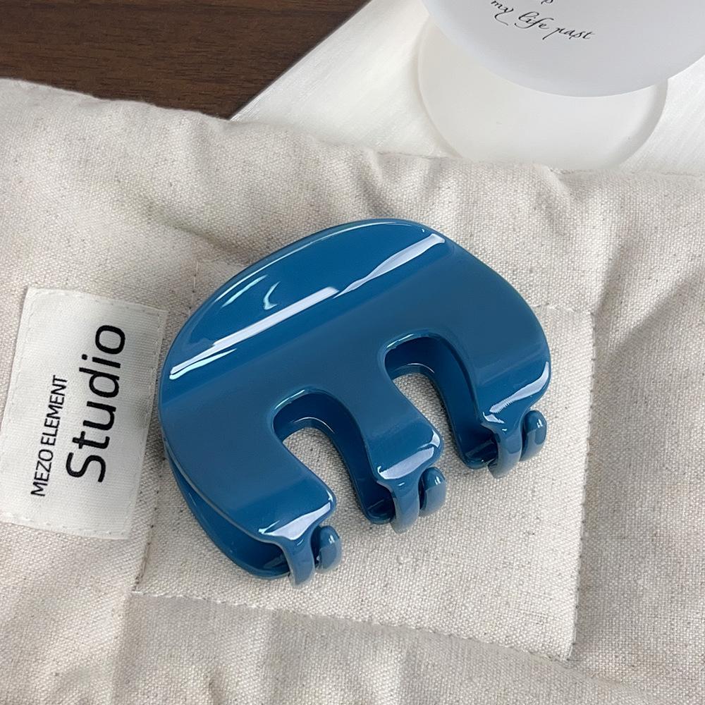1pc M-type medium hair ornament pumpkin grab clip versatile shark clip hairpin new half-tie hair clip