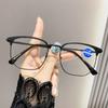 Anti Blue Light Presbyopia Glasses for Men Ultra Light Square Frame Reading Glasses High-end Business High-definition Eyeglasses