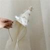 Creative White Veil Hairband Soft Birthday Photograph Prop  Hair Styling Accessory
