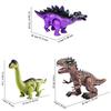 Electric Walking Dinosaur Toy Simulated Tyrannosaurus Rex Model Electronic Robot With Light Sound Projection Kids Boys Gift