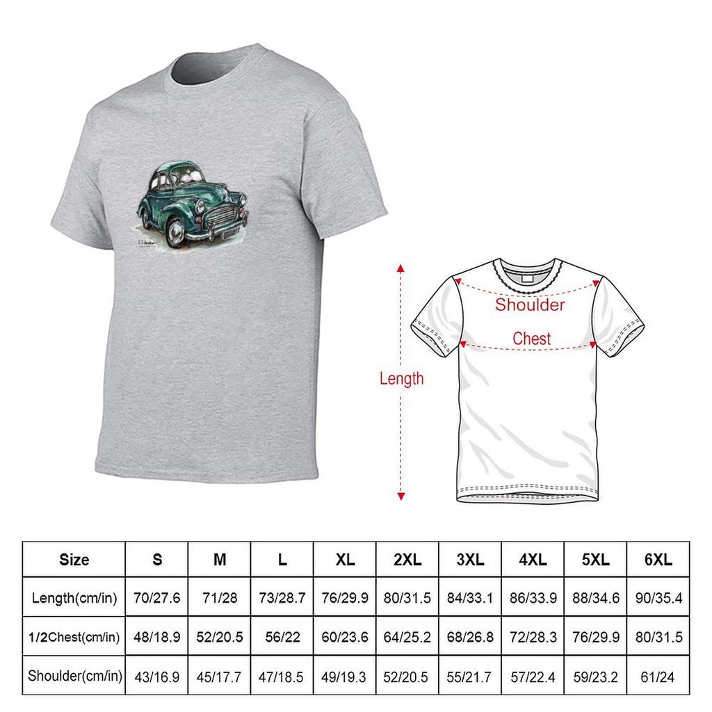 Morris Minor Tshirt vintage vintage clothes Mens cotton tshirt