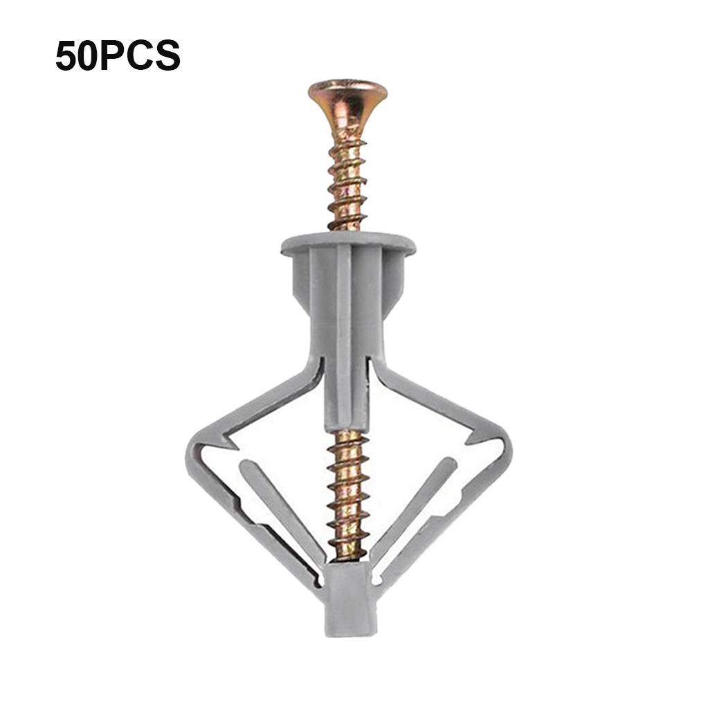 

Expansion Anchors Plastic Drilling Expansion Tubes Bolts butterfly(50 nails)