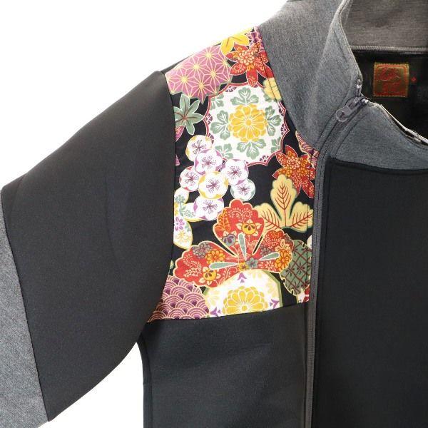 Brand new dorobou nikki Japanese pattern bonding Jacket M black Men's Used