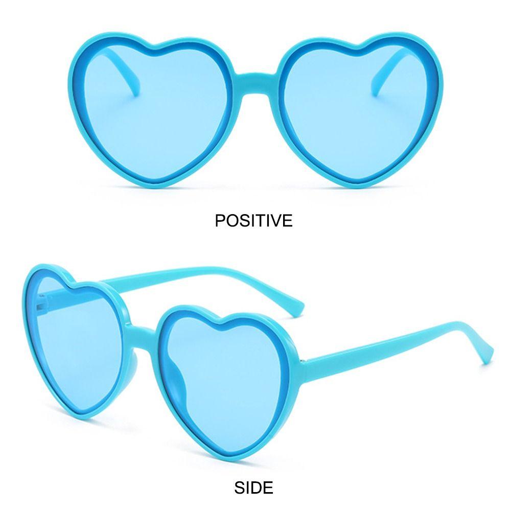 Retro Uv400 Protection Heart-Shaped Sunglasses Halloween Cosplay Party Glasses Summer Heart Sunglasses For Women
