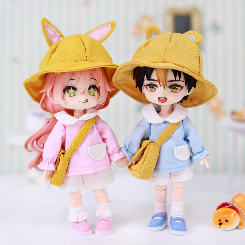 OB11 Clothes Cute Style Kindergarten Suit Boys And Girls Kindergarten Uniform Molly, GSC Body, 1/12bjd Doll Clothes Toy Clothing