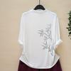 Dimanaf 2025 Autumn Pattern Printing T-shirt Black Women Short Sleeve Loose Tops Tees
