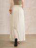 Elastic Waist Drape Slim Fit Midi Skirt - 2026 Spring/Summer Collection
