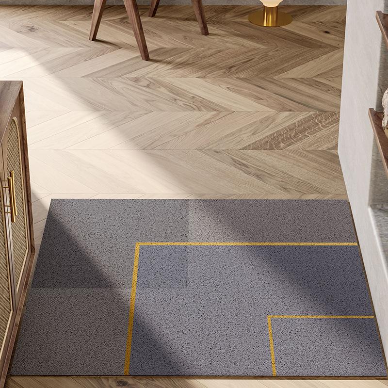 Nordic Style Home Floor Mat Rubbing Soil Silk Ring Door Mat When Entering The Door Rectangular Full Floor Mat Non-Slip Foot Mat For Household Entrance
