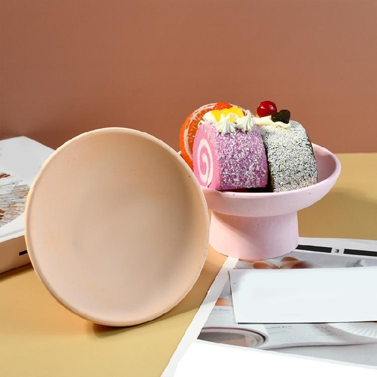 Easy Demold Silicone Mold for Footed Fruit Bowl Unique Tableware Making Mould for Handmade Enthusiasts Jewelry Supplies