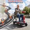 Portable Mobility Scooter, 30km Range, 130 Kg Load Capacity, Anti-Tip Design, Replaceable Battery, TODIMART X11 Foldable Mobility Scooter for Adults