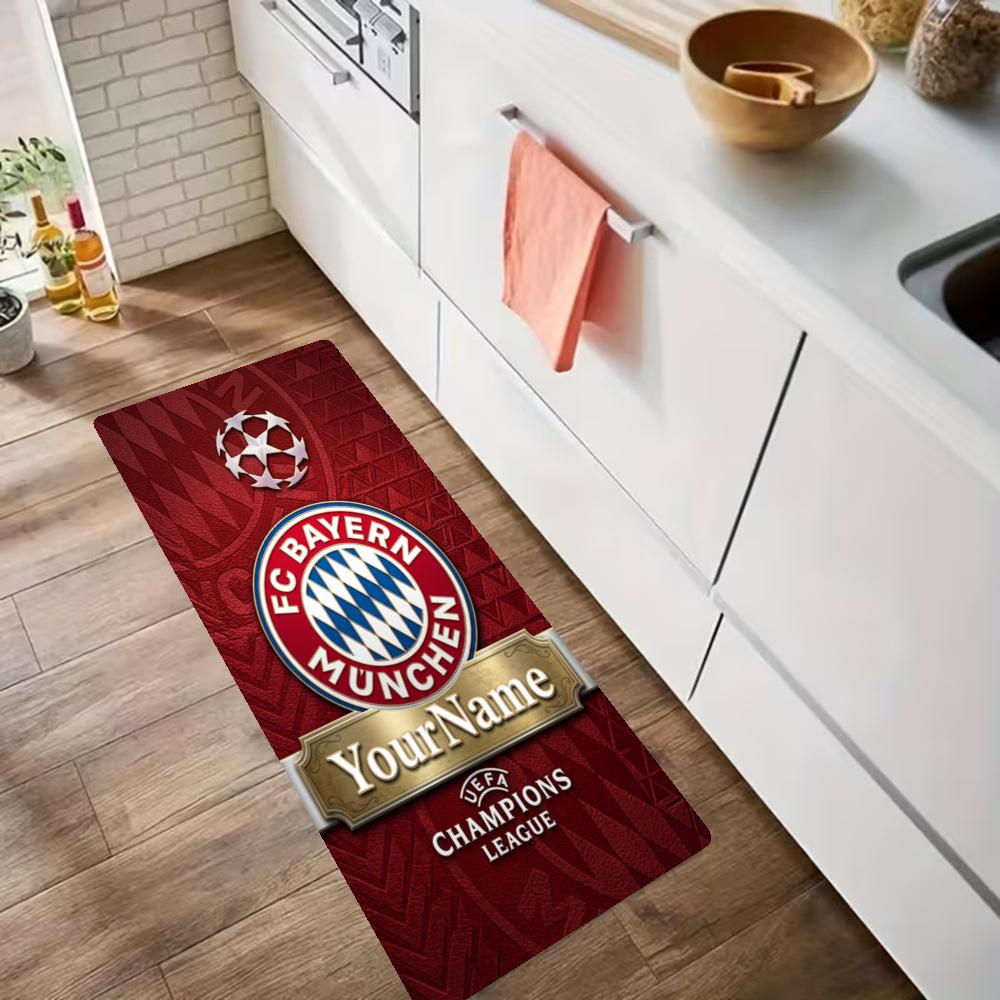 Fc Bayern Mnchen Customize Your Name Kitchen Rug Runner Rug Laundry Mat Hallway Entryway The Best Gift Choice