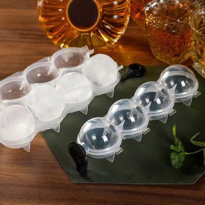 Ice Ball Maker 4 Hole Round Ice Cube Mold Easy Fill Release Ice